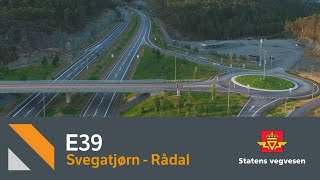 Statens vegvesen  Bli med å kjøre E39 SvegatjørnRådal [upl. by Ingaborg]