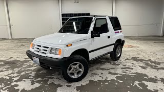 1996 Geo Tracker cold start walk around and test drive [upl. by Gilson202]