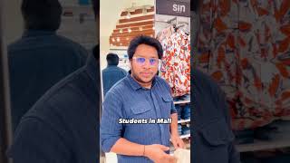 Students in Mall  Life of an Aspirants While Shopping shorts viralvideo comedy [upl. by Acimahs668]