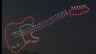 Drone light show Calgary Stampede 2024 [upl. by Ahsyas]