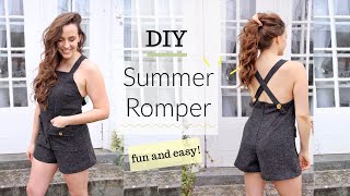 MAKING A ROMPER Easy aka jumpsuitplaysuit [upl. by Gluck]