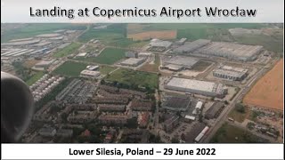 Landing at Copernicus Airport Wrocław Lower Silesia Poland  29 June 2022 [upl. by Stila90]