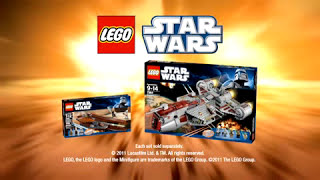 Lego Star Wars  Republic Frigate vs Geonosian Starfighters [upl. by Glaudia]