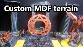 Custom lasercut MDF terrain props for your DampD RPG game [upl. by Yngad]