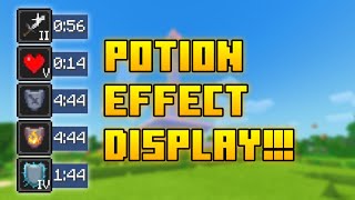 Potion Effect Display V01 RELEASE  Texture Pack for Minecraft Bedrock 121 [upl. by Womack]