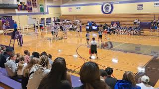 Graham Kapowsin  Sumner High School Volleyball  102324  Set 1 of 5 [upl. by Naujik]