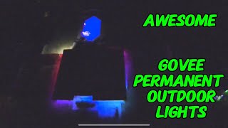 Govee Permanent Outdoor Lights Installed Amazing 200 Presets [upl. by Drhacir]