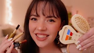 ASMR Wooden Makeup Personal Attention amp Pampering layered sounds gentle for sleep and anxiety [upl. by Llerrit]