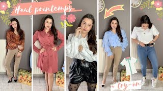 HAUL PRINTANIER → ZARA STRADIVARIUS 🌸  TRY ON⎜Merry [upl. by Eidob]