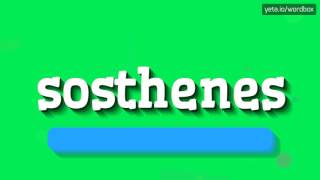 SOSTHENES  How to say Sosthenes [upl. by Russell]