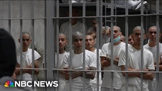 Rare look inside El Salvadors mega prison [upl. by Sulrac848]