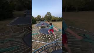 An Amazing Trampoline Fail Leads To Nut Shot trampoline comedy fail [upl. by Aznaed660]