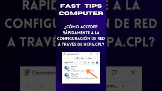 ¿Cómo acceder rápidamente a la configuración de red a través de ncpacpl en Windows 10 [upl. by Coray]