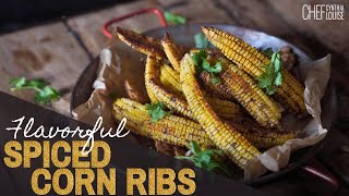 How To Make A Flavorful Spiced Corn Ribs Riblets  Easy Side Dish or Appetizer Recipe [upl. by Damalas214]