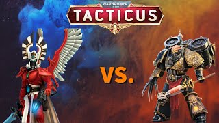 Warhammer 40K Tacticus Aethana vs Haarken WorldClaimer [upl. by Welbie]