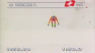 Franz Heinzer wins downhill Kitzbühel 1992 [upl. by Levey]