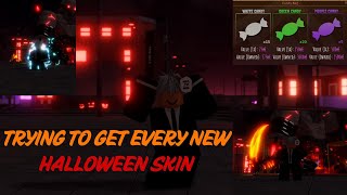 TRYING TO GET ALL THE NEW HALLOWEEN SKINS AUT [upl. by Yebba]