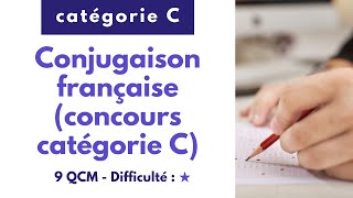 Conjugaison française concours catégorie C  9 QCM faciles [upl. by Ntsuj513]