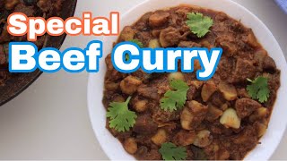 Koorka beef curry Kerala style  Beef Koorka Chinese potato curry recipe  Beef Koorka curry [upl. by Anerac]