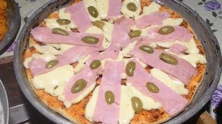 Como Hacer Pizza Casera Mas Salsa Receta [upl. by Lindner]