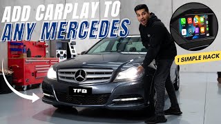 You Can Easily Add CarPlay To Any Mercedes With This Simple Trick [upl. by Ahsienet]