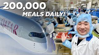 Inside Qatar Airways  How do they make 200000 Airplane Meals a day [upl. by Eichman]