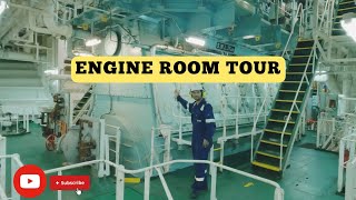 Engine Room Tour of Tanker Ship  Cargo ship engine room [upl. by Ycats328]