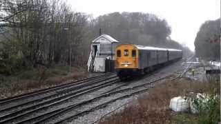 East Kent Railway  Over the Fence  Hastings Diesel 1001 passes Shepherdswell [upl. by Eelrak]