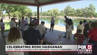 Henderson Jewish congregation performs tashlich ceremony for Rosh Hashanah [upl. by Appledorf]