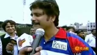 ManaTeluguMoviesnet  Tollywood T20  Chiru Cheetahs vs Nag Kings  1  Toss [upl. by Niklaus]