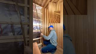 саунадома калининград сауна дизайн ремонт sauna diy design shorts стройка работа work [upl. by Lynn]