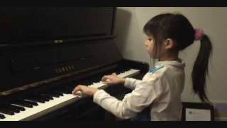 WF Bach Air in G Minor by 7year old gifted pianist [upl. by Valerye]