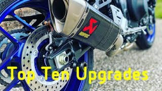 2021 Yamaha Mt09 Top 10 Upgrades [upl. by Valentina]