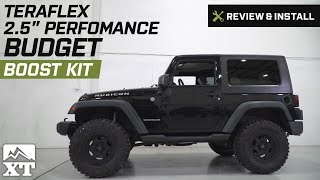 Jeep Wrangler Teraflex 25quot Performance Budget Boost Kit 20072018 JK Review amp Install [upl. by Shieh]