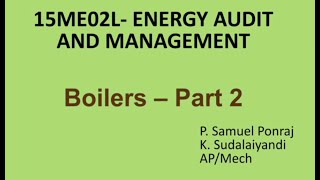 Performance of Boilers in Tamil  ENERGY AUDIT AND MANAGEMENT  Lecture 3 [upl. by Aaronson684]