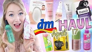 XXL DM HAUL  LIVE TEST  NEUE PRODUKTE APRIL 2017  TheBeauty2go [upl. by Gwenny]