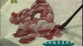 How to Paint Peony in Chinese painting [upl. by Clorinde]