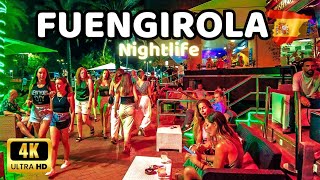 🇪🇦4K FUENGIROLA Spain Nightlife July 2023 City and Beach Promenade Walk  Málaga Costa del Sol [upl. by Werd]