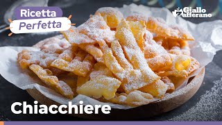 CHIACCHIERE – Il dolce più amato di Carnevale 🎭🥳🎊 [upl. by Miksen]