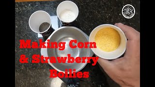 How to Make Boilies for Carp Fishing  Home Made Strawberry and Corn Carp Bait [upl. by Aiciruam]