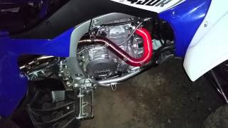 2014 yfz450r gytr exhaust shooting flames [upl. by Daniala]