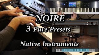 Noire Piano Pure Presets Demo  Native Instruments [upl. by Aneehc]