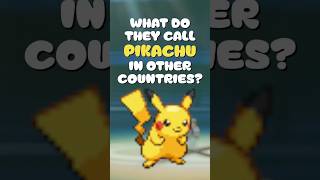 Pikachus name around the world shorts pokemon pikachu [upl. by Nois]