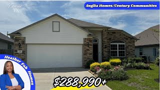 Tour one of the CHEAPEST New Construction Homes in Conroe Texas Anglia HomesCentury Communities [upl. by Aiciles895]