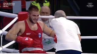 Dmytro Lovchynskyi UKR vs Stylianos Roulias GRE World Olympic Qualifiers 2024 QFs 92kg [upl. by Mccready]