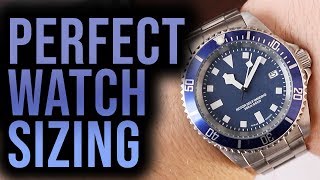 WATCH SIZING TRICK  What Size Watch Should You Wear [upl. by Asirap934]