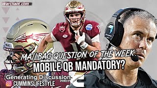 FSU Football  QB change needed  Must Florida State have mobile quarterback to SALVAGE season FSU [upl. by Whittaker433]