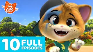 44 Cats  10 Full Episodes 🐈🐾  Meowtiful Compilation from Season 1 [upl. by Lawler327]