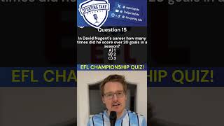 EFL CHAMPIONSHIP QUIZ football footballquiz [upl. by Nivan]