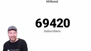 MrBeast Hits 69420 Subscribers [upl. by Ernaldus]